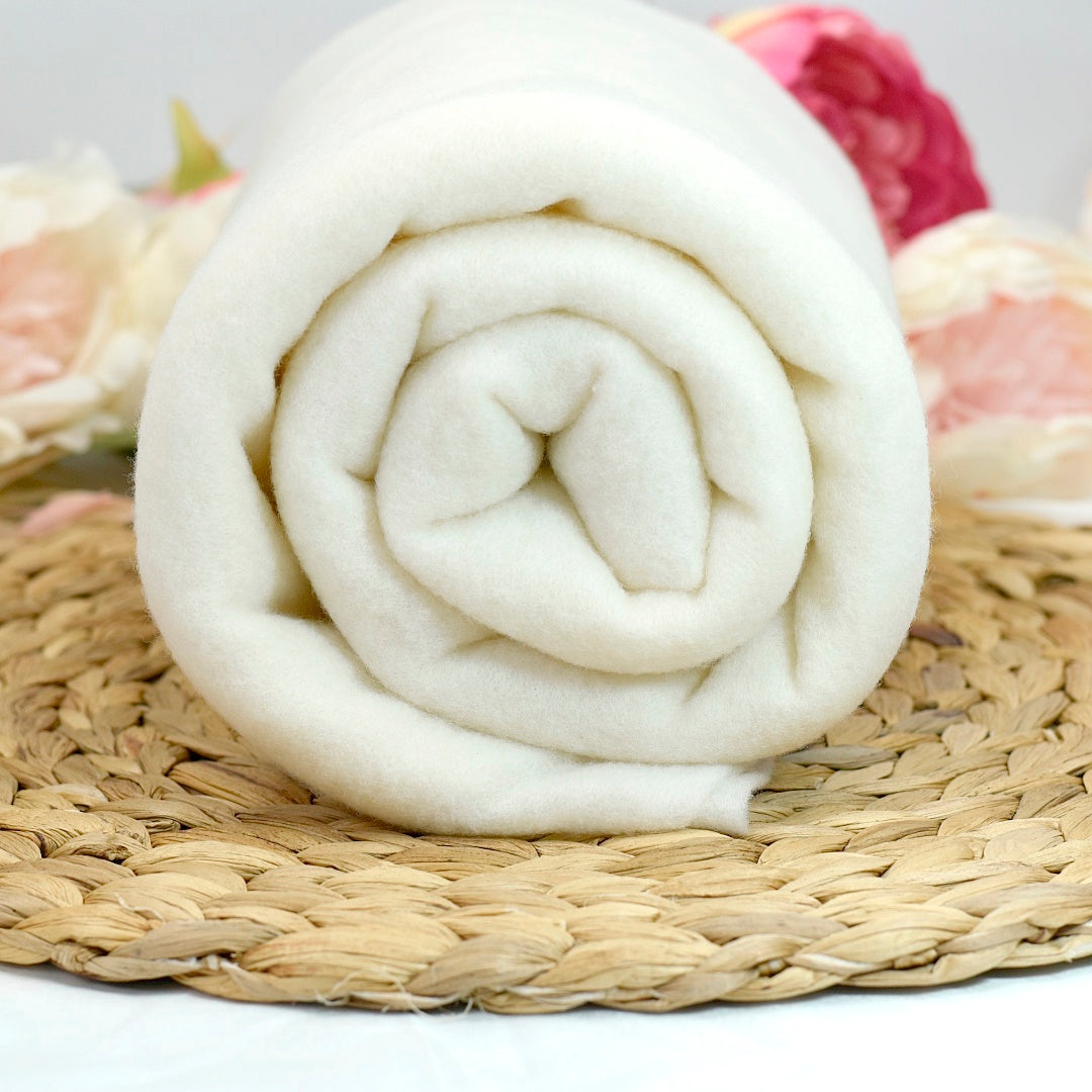 DHG Undyed Merino Wool Pre-Felt 150cm Wide| Merino Wool Batts | Sally Ridgway | Shop Wool, Felt and Fibre Online