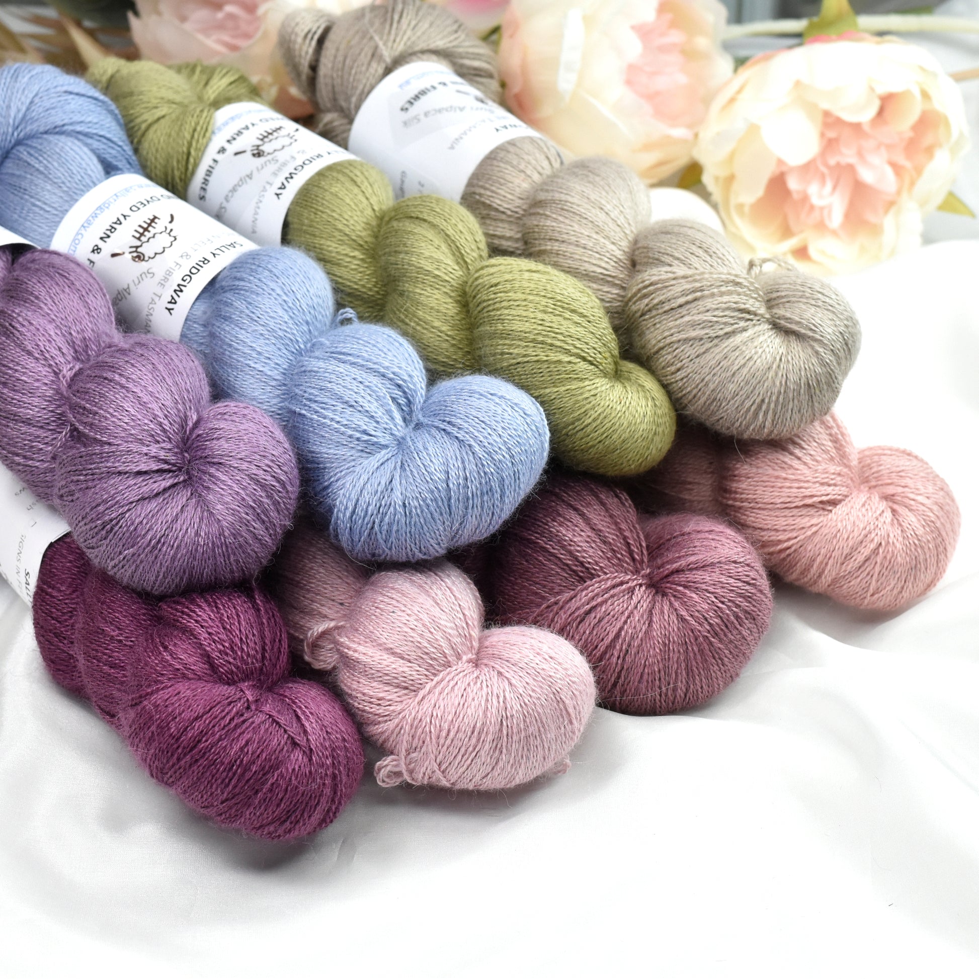 Mauve Alpaca Silk Lace| Alpaca Silk Lace | Sally Ridgway | Shop Wool, Felt and Fibre Online