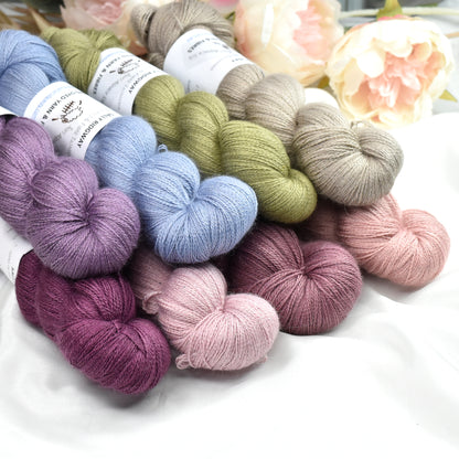 Mauve Alpaca Silk Lace| Alpaca Silk Lace | Sally Ridgway | Shop Wool, Felt and Fibre Online