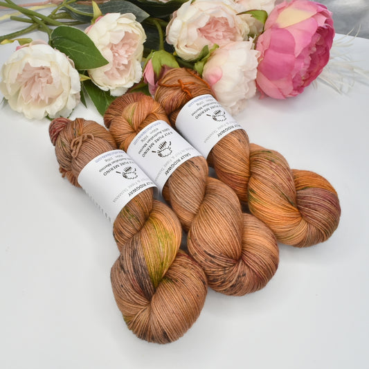 4 Ply Pure Australian Merino Wool Yarn Amber Fleck| 4 Ply Pure Merino Yarn | Sally Ridgway | Shop Wool, Felt and Fibre Online