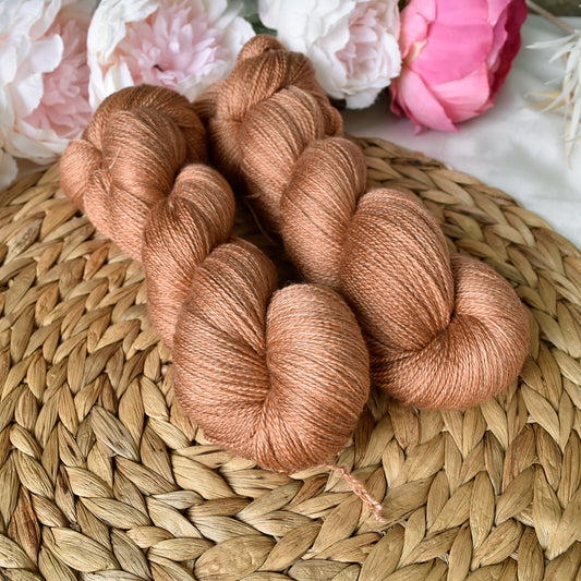 Amber on Merino Silk Lace| Merino Silk Lace | Sally Ridgway | Shop Wool, Felt and Fibre Online