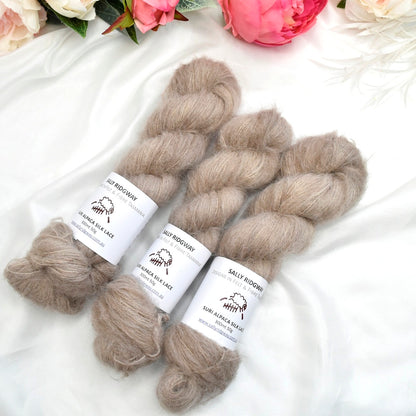 Antiquity Brushed Suri Alpaca Silk Lace Hand Dyed| Suri Silk Lace | Sally Ridgway | Shop Wool, Felt and Fibre Online