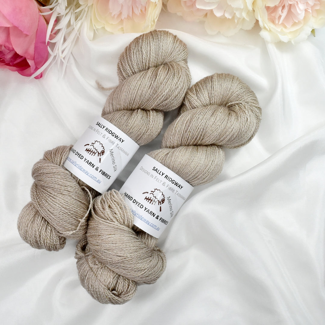 Antiquity on Merino Silk Lace| Merino Silk Lace | Sally Ridgway | Shop Wool, Felt and Fibre Online