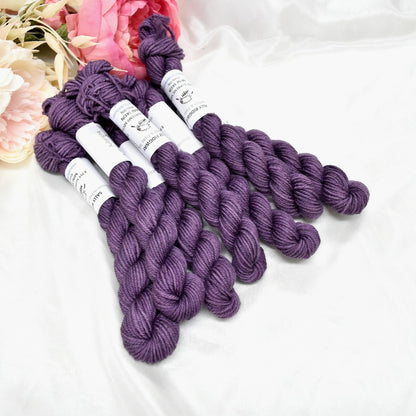 8 Ply Supreme Sock Mini Skein in Aubergine