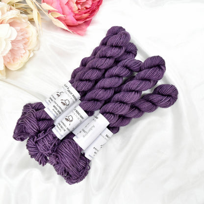 8 Ply Supreme Sock Mini Skein in Aubergine