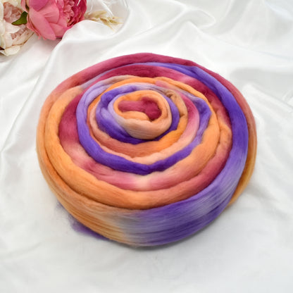 Australian Merino Wool Combed Top Hand Dyed Mexican 12646| Merino Wool Tops | Sally Ridgway | Shop Wool, Felt and Fibre Online