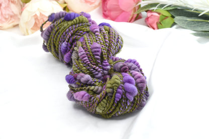 Beehive Art Yarn Hand Spun in Clematis| Hand Spun Yarn | Sally Ridgway | Shop Wool, Felt and Fibre Online