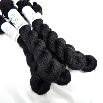 Mini Skeins 4 Ply Supreme Sock Yarn Soot| 4 Ply Mini Skein | Sally Ridgway | Shop Wool, Felt and Fibre Online