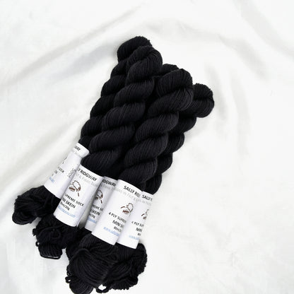 Mini Skeins 4 Ply Supreme Sock Yarn Soot| 4 Ply Mini Skein | Sally Ridgway | Shop Wool, Felt and Fibre Online