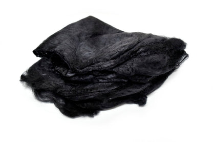 Mulberry Silk Hankies Hand Dyed Soot| Silk Hankies | Sally Ridgway | Shop Wool, Felt and Fibre Online
