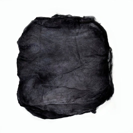 Mulberry Silk Hankies Hand Dyed Soot| Silk Hankies | Sally Ridgway | Shop Wool, Felt and Fibre Online