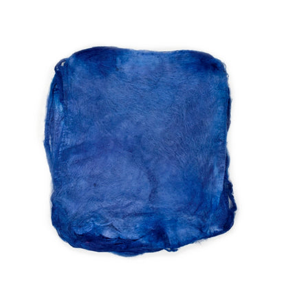 Mulberry Silk Hankies Hand Dyed Steel Blue| Silk Hankies | Sally Ridgway | Shop Wool, Felt and Fibre Online