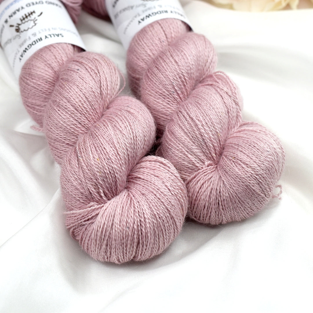Blush Alpaca Silk Lace-Alpaca Silk Lace-2-Sally Ridgway Designs in Felt &amp; Fibre