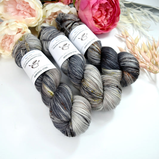 Boulder Grey 8 Ply Superwash 100% Merino Yarn| 8 Ply Superwash Merino Yarn | Sally Ridgway | Shop Wool, Felt and Fibre Online