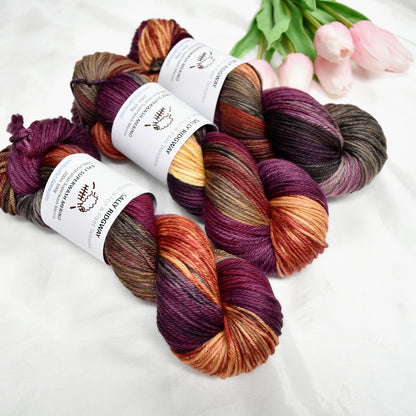 Moroccan Magic on 8 Ply Superwash 100% Merino Yarn