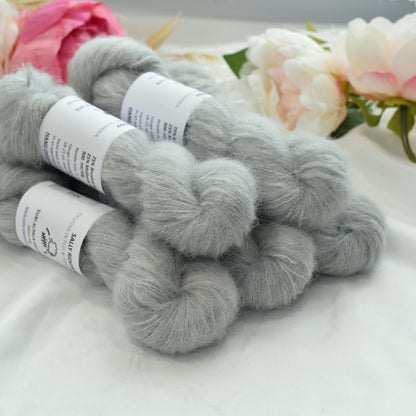 Mist Brushed Suri Alpaca Silk Lace Hand Dyed| Suri Silk Lace | Sally Ridgway | Shop Wool, Felt and Fibre Online