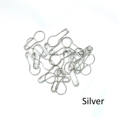 Bulb Stitch Markers-Tools-4-20 x Silver-Sally Ridgway Designs in Felt &amp; Fibre