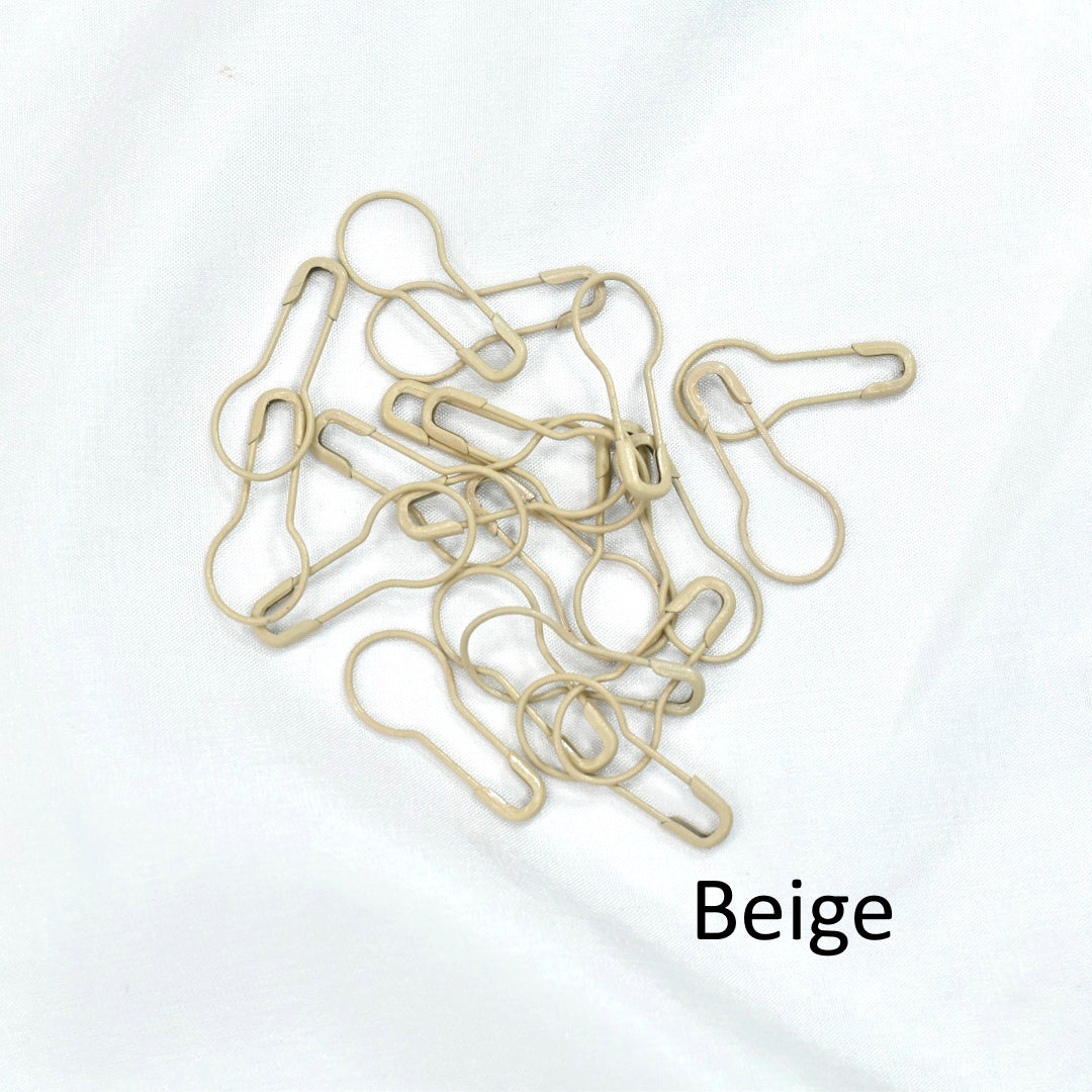 Bulb Stitch Markers-Tools-8-20 x Beige-Sally Ridgway Designs in Felt &amp; Fibre