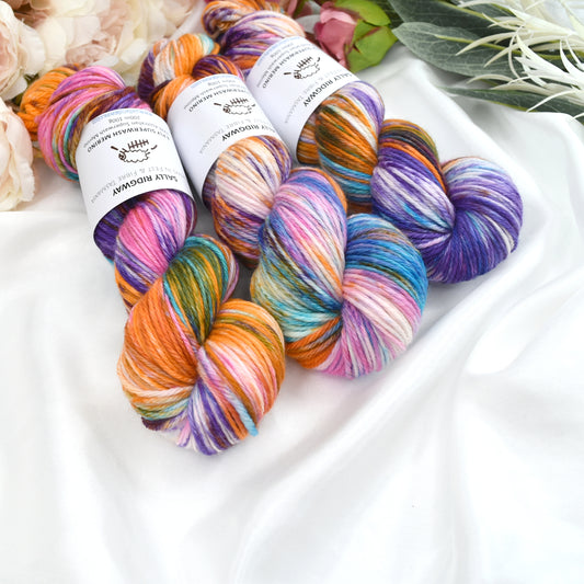 Butterfly on 8 Ply Superwash 100% Merino Yarn| 8 Ply Superwash Merino Yarn | Sally Ridgway | Shop Wool, Felt and Fibre Online