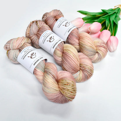 Chantilly on 8 Ply Superwash 100% Merino Yarn| 8 Ply Superwash Merino Yarn | Sally Ridgway | Shop Wool, Felt and Fibre Online