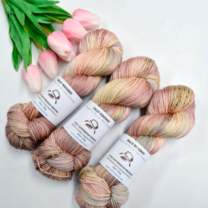 Chantilly on 8 Ply Superwash 100% Merino Yarn| 8 Ply Superwash Merino Yarn | Sally Ridgway | Shop Wool, Felt and Fibre Online