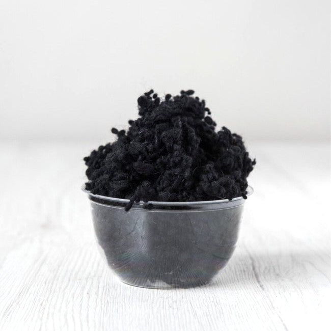 Black DHG Merino Wool Nepps| Nepps | Sally Ridgway | Shop Wool, Felt and Fibre Online