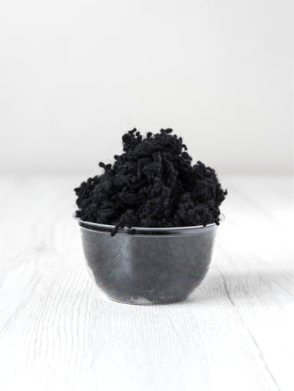 Black DHG Merino Wool Nepps| Nepps | Sally Ridgway | Shop Wool, Felt and Fibre Online