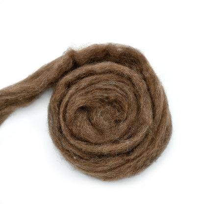 Deer Carded Corriedale Wool Sliver 100g| Corriedale Wool | Sally Ridgway | Shop Wool, Felt and Fibre Online