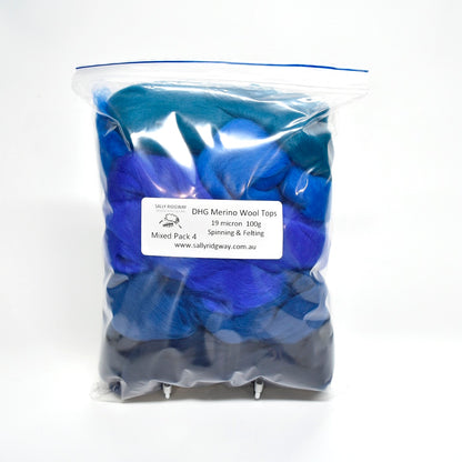 DHG Merino Wool Combed Top - Mixed Packs| DHG Wool Tops | Sally Ridgway | Shop Wool, Felt and Fibre Online