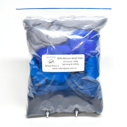 DHG Merino Wool Combed Top - Mixed Packs| DHG Wool Tops | Sally Ridgway | Shop Wool, Felt and Fibre Online