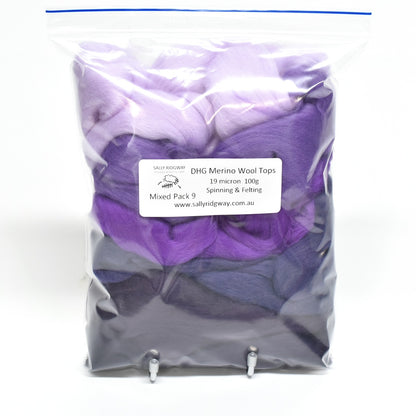 DHG Merino Wool Combed Top - Mixed Packs| DHG Wool Tops | Sally Ridgway | Shop Wool, Felt and Fibre Online