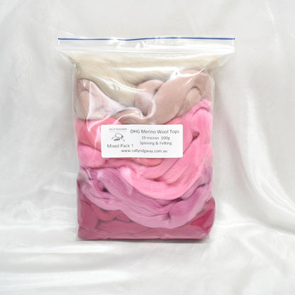 DHG Merino Wool Combed Top - Mixed Packs| DHG Wool Tops | Sally Ridgway | Shop Wool, Felt and Fibre Online