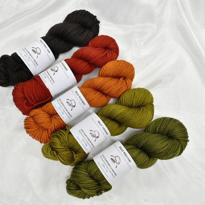 Ebony on 8 Ply Superwash 100% Merino Yarn