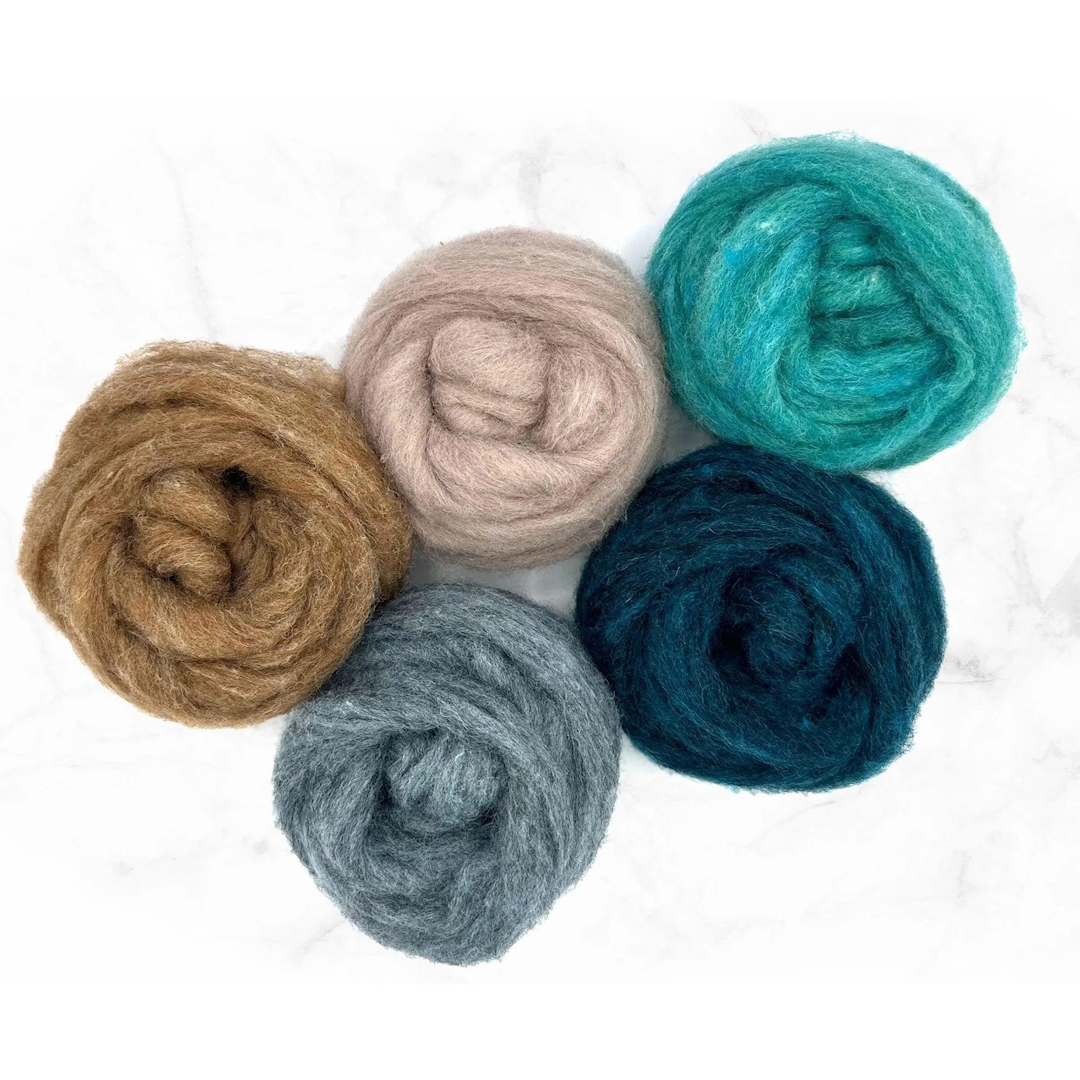 Drift Collection Corriedale Sliver Mixed Bags 125g| Corriedale Wool | Sally Ridgway | Shop Wool, Felt and Fibre Online