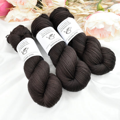 Ebony4 ply Supreme Sock Yarn Hand Dyed| Sock Yarn | Sally Ridgway | Shop Wool, Felt and Fibre Online