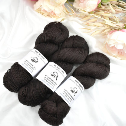 Ebony4 ply Supreme Sock Yarn Hand Dyed| Sock Yarn | Sally Ridgway | Shop Wool, Felt and Fibre Online