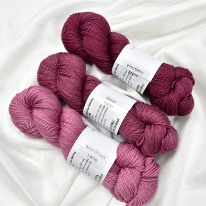 Elderbarry Hand Dyed 4 ply Supreme Sock Yarn