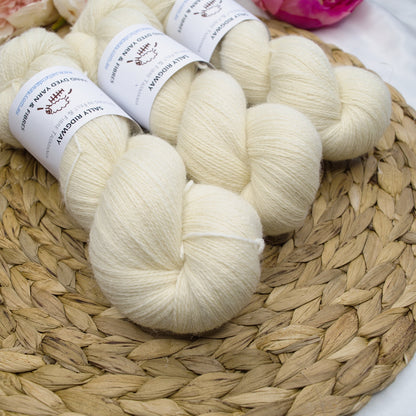 English Bluefaced Leicester Lace Undyed| Undyed Yarn | Sally Ridgway | Shop Wool, Felt and Fibre Online