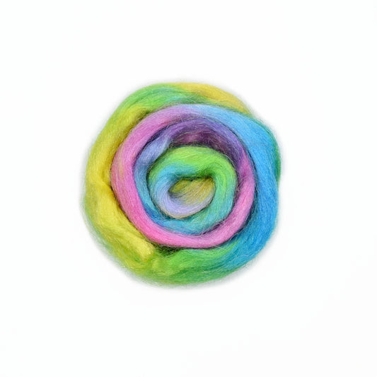 Firestar Fibre Hand Dyed Trilobal Nylon Rainbow Mix 12616| Firestar Fibre | Sally Ridgway | Shop Wool, Felt and Fibre Online