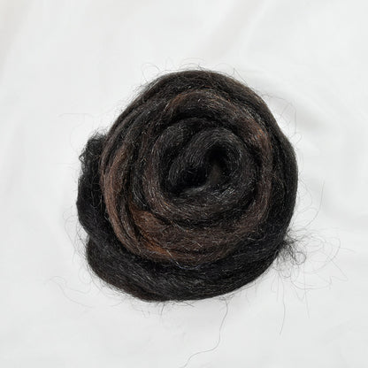 Firestar Fibre Trilobal Nylon Hand Dyed Ebony-Firestar Fibre-3-20 grams-Sally Ridgway Designs in Felt &amp; Fibre