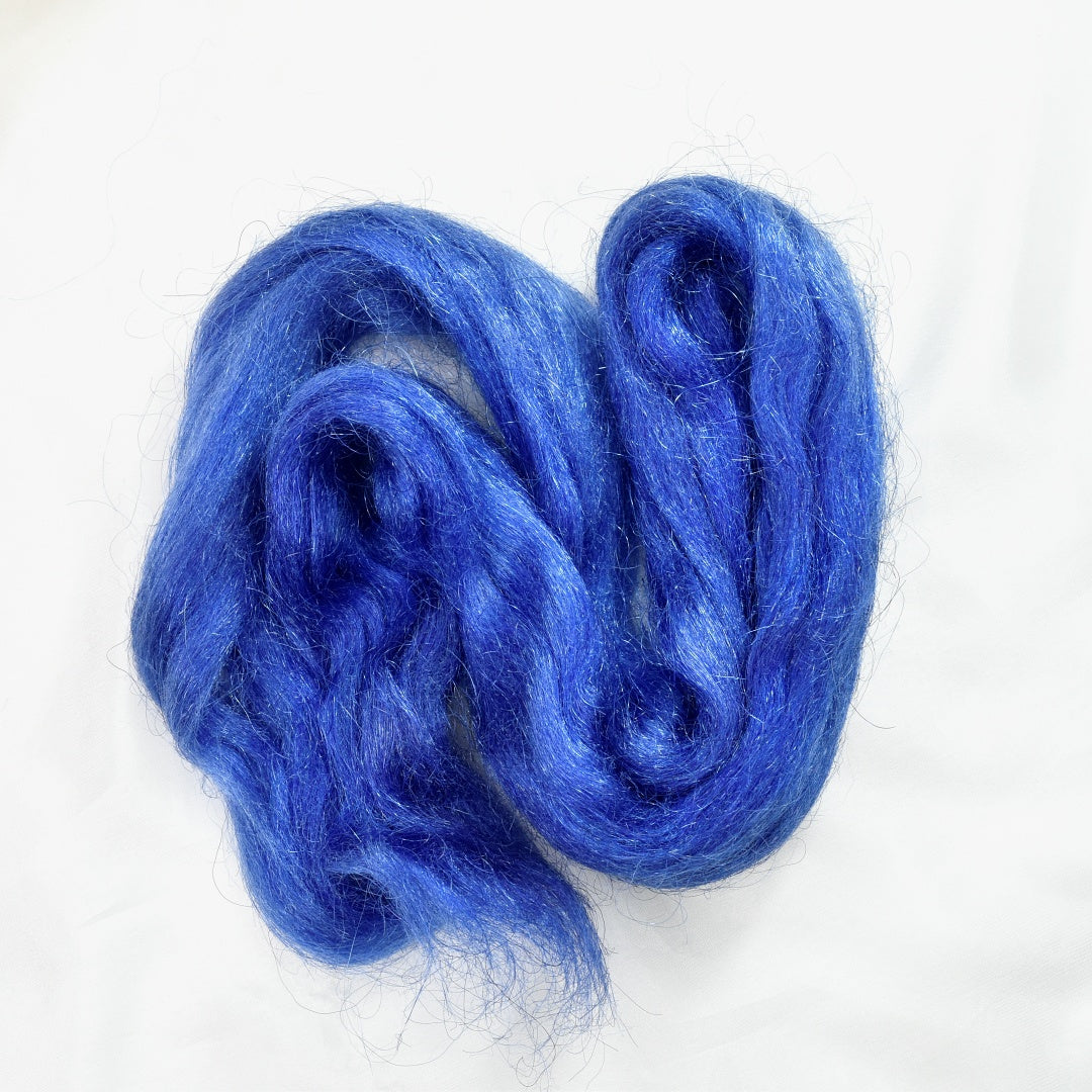 Firestar Fibre Trilobal Nylon Hand Dyed Indigo| Firestar Fibre | Sally Ridgway | Shop Wool, Felt and Fibre Online