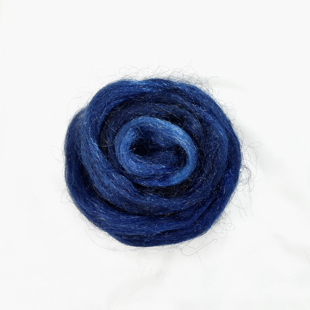 Firestar Fibre Trilobal Nylon Hand Dyed Midnight Hour| Firestar Fibre | Sally Ridgway | Shop Wool, Felt and Fibre Online