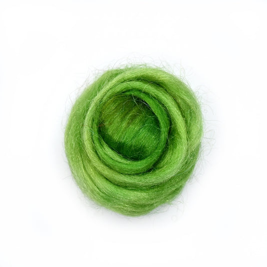 Firestar Fibre Trilobal Nylon Hand Dyed Pear Green| Firestar Fibre | Sally Ridgway | Shop Wool, Felt and Fibre Online