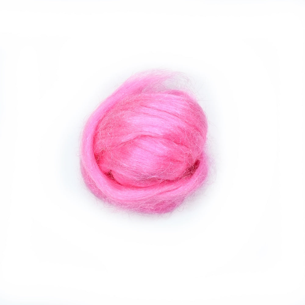 Firestar Fibre Trilobal Nylon Hand Dyed Pink| Firestar Fibre | Sally Ridgway | Shop Wool, Felt and Fibre Online