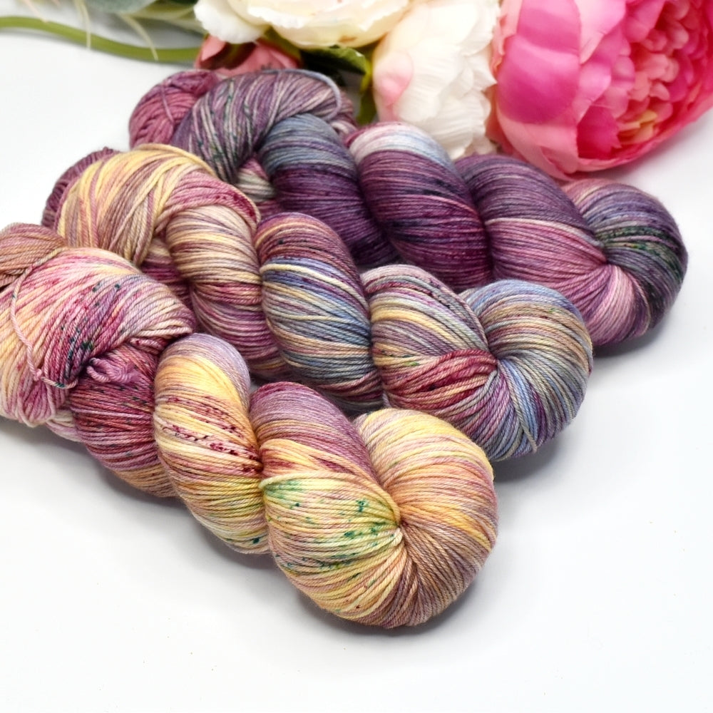 Floral Bouquet 3 skein Fade Set| Sock Yarn | Sally Ridgway | Shop Wool, Felt and Fibre Online