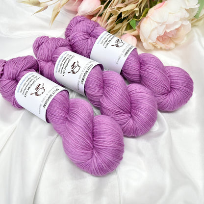 Fussy Pink Hand Dyed 4 ply Supreme Sock Yarn