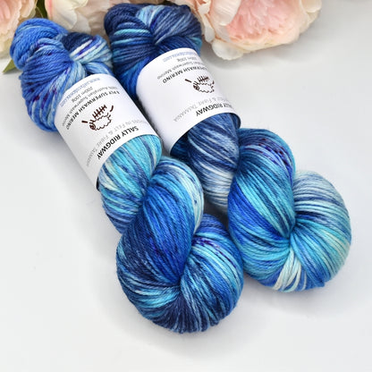 Galaxy on 8 Ply Superwash 100% Merino Yarn| 8 Ply Superwash Merino Yarn | Sally Ridgway | Shop Wool, Felt and Fibre Online