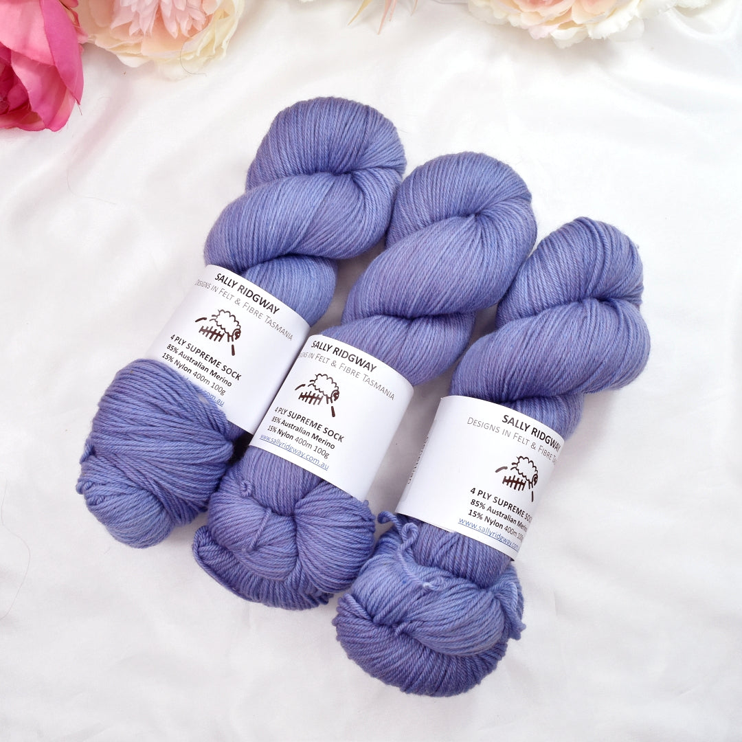 Genettian 4 ply Supreme Sock Yarn Hand Dyed| Sock Yarn | Sally Ridgway | Shop Wool, Felt and Fibre Online