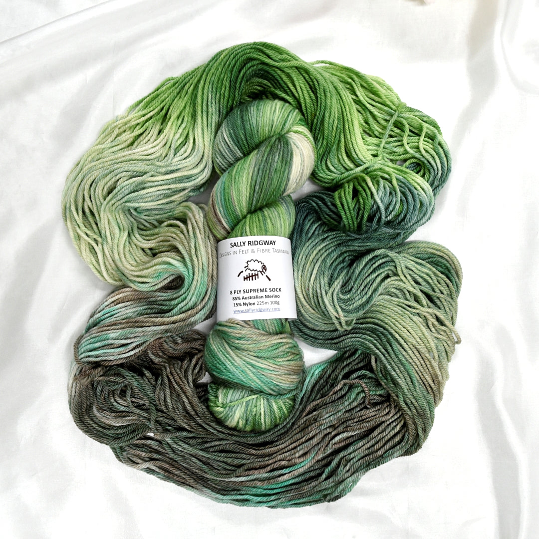 8 Ply Supreme Sock in Veggie Patch| 8 Ply Supreme Sock | Sally Ridgway | Shop Wool, Felt and Fibre Online