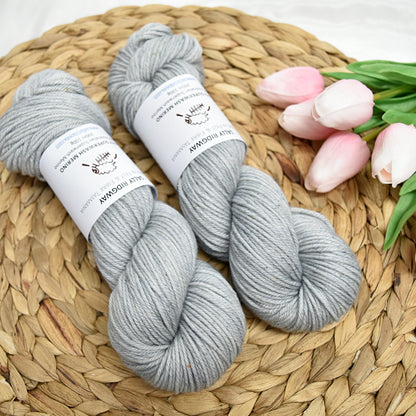 Mist on 8 Ply Superwash 100% Merino Yarn